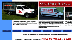 What Selfmovehire.com.au website looked like in 2014 (10 years ago)