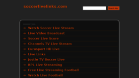 What Soccerlivelinks.com website looked like in 2014 (10 years ago)