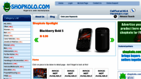 What Shopkolo.com website looked like in 2014 (10 years ago)