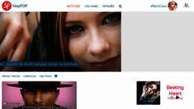 What Staypop.net website looked like in 2014 (10 years ago)