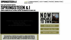 What Springsteenandi.com website looked like in 2014 (10 years ago)