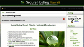 What Securehostinghawaii.com website looked like in 2014 (10 years ago)