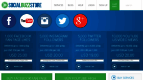 What Socialbuzzstore.com website looked like in 2014 (10 years ago)