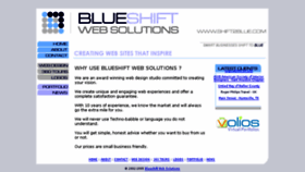 What Shift2blue.com website looked like in 2014 (10 years ago)
