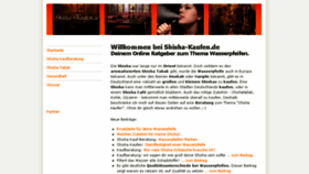 What Shisha-kaufen.de website looked like in 2014 (10 years ago)