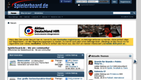 What Spielerboard.de website looked like in 2014 (10 years ago)