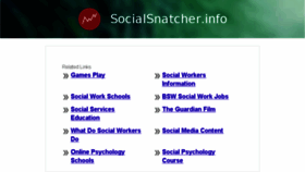 What Socialsnatcher.info website looked like in 2014 (10 years ago)