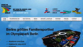 What Sportfestivalberlin.de website looked like in 2014 (10 years ago)