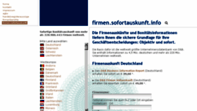 What Sofortauskunft.info website looked like in 2014 (10 years ago)