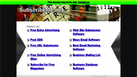 What Subscribeme.net website looked like in 2014 (10 years ago)