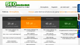 What Seo-manager.pl website looked like in 2014 (10 years ago)