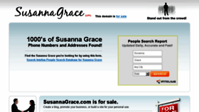 What Susannagrace.com website looked like in 2014 (9 years ago)