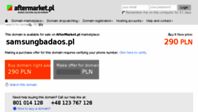 What Samsungbadaos.pl website looked like in 2014 (10 years ago)
