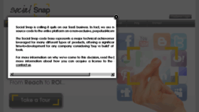 What Socialsnap.com website looked like in 2014 (11 years ago)