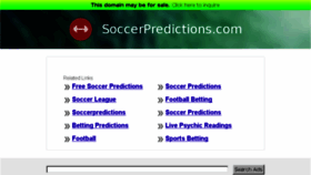 What Soccerpredictions.com website looked like in 2014 (10 years ago)