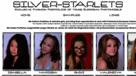 What Silver-starlets.com website looked like in 2014 (10 years ago)