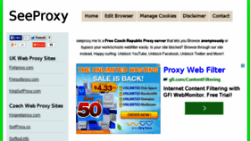 What Seeproxy.me website looked like in 2014 (9 years ago)