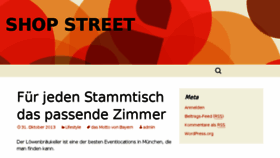 What Shop-street.de website looked like in 2014 (9 years ago)