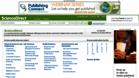 What Sciencedirect.com website looked like in 2014 (9 years ago)