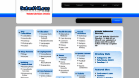 What Submit4less.com website looked like in 2014 (10 years ago)