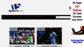What Sport15.com website looked like in 2014 (9 years ago)