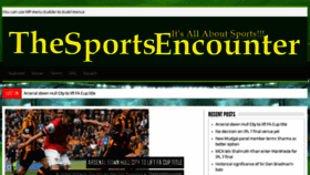 What Sportsencounter.com website looked like in 2014 (10 years ago)