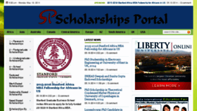 What Scholarshipsportal.com website looked like in 2014 (9 years ago)