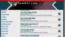 What Streetwalker.com website looked like in 2014 (9 years ago)