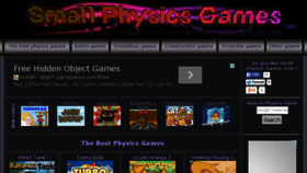 What Smallphysicsgames.com website looked like in 2014 (9 years ago)