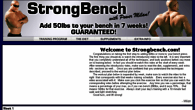 What Strongbench.com website looked like in 2014 (9 years ago)