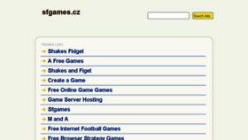 What Sfgames.cz website looked like in 2014 (9 years ago)