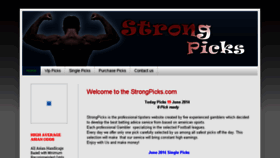 What Strongpicks.com website looked like in 2014 (9 years ago)