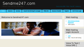 What Sendme247.com website looked like in 2014 (9 years ago)