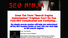 What Seo-ninja.net website looked like in 2014 (9 years ago)