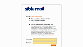 What Siblumail.com website looked like in 2014 (9 years ago)