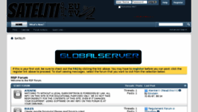 What Sateliti.eu website looked like in 2014 (9 years ago)