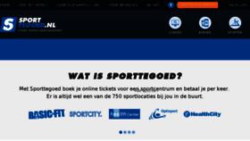 What Sporttegoed.nl website looked like in 2014 (9 years ago)