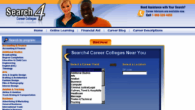 What Search4careercolleges.com website looked like in 2014 (9 years ago)