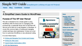 What Simplewpguide.com website looked like in 2014 (9 years ago)