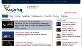 What Senioriem.lv website looked like in 2014 (9 years ago)
