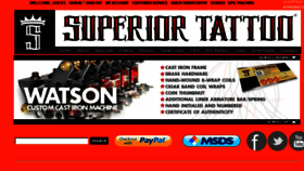 What Superiortattoo.com website looked like in 2014 (9 years ago)
