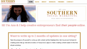 What Southernsocialmarketing.com website looked like in 2014 (9 years ago)