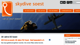 What Skydive-soest.de website looked like in 2014 (9 years ago)