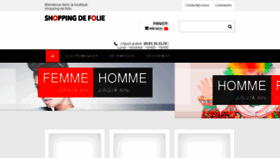 What Shopping-de-folie.com website looked like in 2014 (9 years ago)