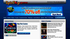 What Spintop-games.com website looked like in 2014 (10 years ago)