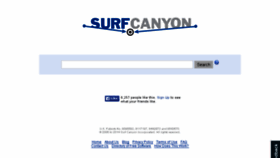 What Surfcanyon.com website looked like in 2014 (9 years ago)