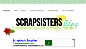 What Scrapsisters.dk website looked like in 2014 (9 years ago)