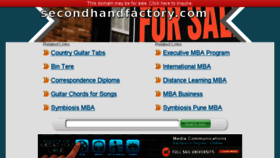 What Secondhandfactory.com website looked like in 2014 (9 years ago)