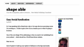 What Shapeable.com website looked like in 2014 (9 years ago)