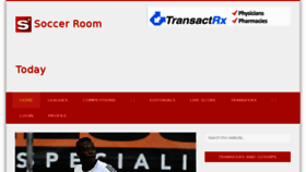 What Soccerroomtoday.com website looked like in 2014 (9 years ago)